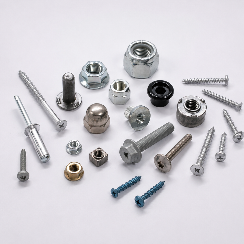 Cold-forged fasteners, nuts and components