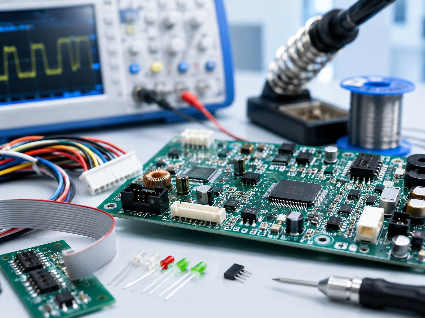 Electronics assembly and testing